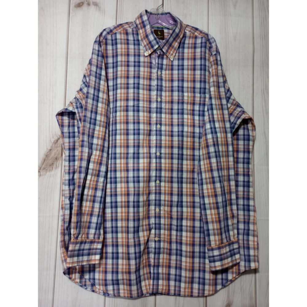 TaylorBird‎ Shirt Men's 3XLT purple plaid
